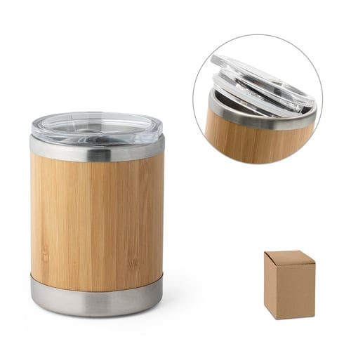 500 ml. eco bamboo tumbler with sliding closure lid